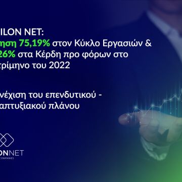 EPSILON NET: Αύξηση 80,26% στα κέρδη προ φόρων στο 1ο τρίμηνο του 2022