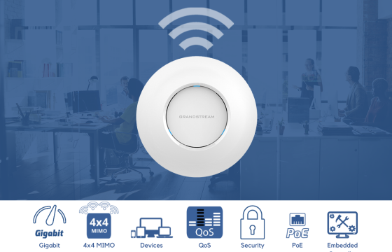 Grandstream GWN7625: Wi-Fi Access Point για ασύρματο δίκτυο ΜμΕ