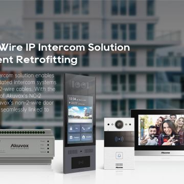 Akuvox 2-wire intercom: Μετάδοση δεδομένων σε μεγάλη απόσταση από την PartnerNET