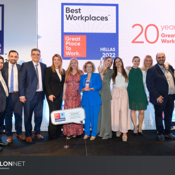 EPSILON NET<br>Για 8η χρονιά Βραβείο Best Workplaces 2022