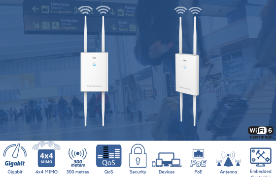 Grandstream GWN7664LR Wi-Fi 6 AP από την PartnerNET<br>Επαρκής ταχύτητα σύνδεσης σε μεγάλους χώρους