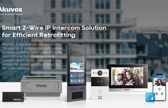 Akuvox 2-wire intercom: Μετάδοση δεδομένων σε μεγάλη απόσταση από την PartnerNET